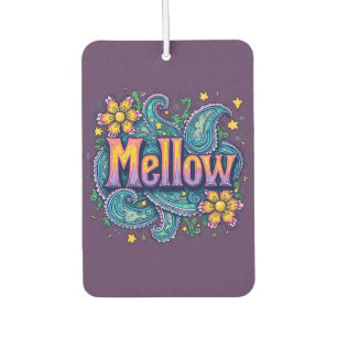 Désodorisant Pour Voiture Psychédélique Super "Mellow" Retro Hippie Art