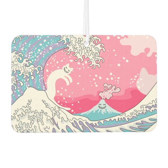 Désodorisant Pour Voiture Psychodelum Bubblegum Kunagawa Surfer Chat (Devant)