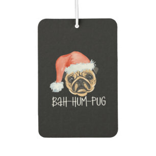 Désodorisant Pour Voiture Pug drôle de Noël Maman Papa Chien Pyjama Oversize
