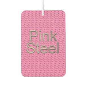 Désodorisant Pour Voiture Rafraîchiseur d'air de voiture en acier rose