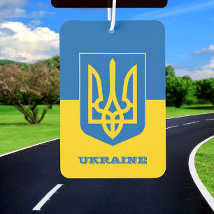 Désodorisant Pour Voiture Rafraîchiseur de voiture drapeau ukrainien, Ukrain