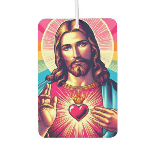 Désodorisant Pour Voiture Rafraîchissant coloré Jésus !