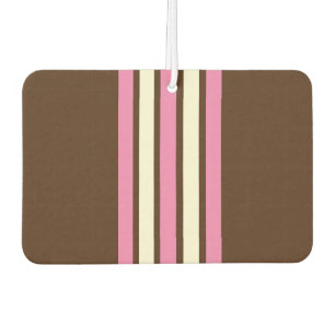 Désodorisant Pour Voiture Rafraîchissant Napolitain (Brown, rose et crème)