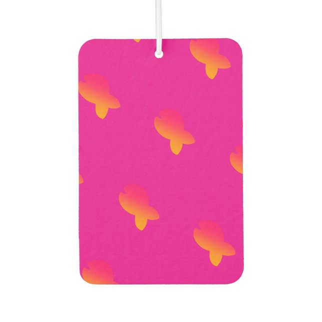 Désodorisant Pour Voiture Rainbow Fish Hot rose (Devant)