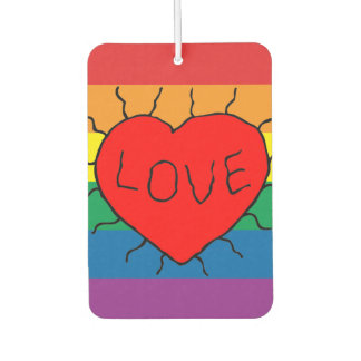 Désodorisant Pour Voiture Rainbow Love, Fierté, LGBT, Celebrate Love
