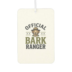 Désodorisant Pour Voiture Ranger de l'aboiement officiel Graphique vintage d