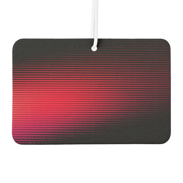 Désodorisant Pour Voiture Rayures de course rouges Art abstrait (Dos)