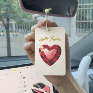 Désodorisant Pour Voiture Rechargeur d'air Better Together Heart - Cadeau po