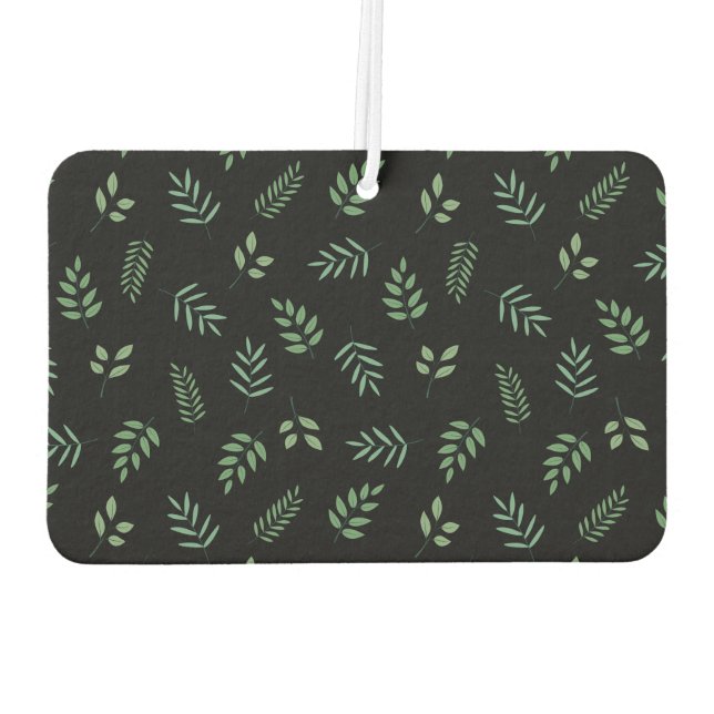 Désodorisant Pour Voiture Rectangle de paysage à motifs botaniques (Dos)