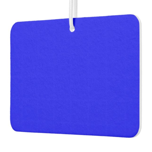 Désodorisant Pour Voiture Rectangle de paysage bleu uni (Gauche)
