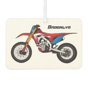 Désodorisant Pour Voiture Red dirt bike motorcycle