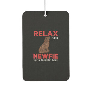 Désodorisant Pour Voiture Relax c'est un newfie Chien mignon de terre-neuv