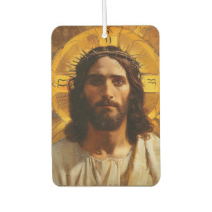 Désodorisant Pour Voiture Religieux Jésus Gold