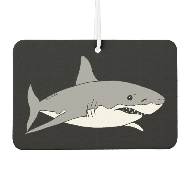 Désodorisant Pour Voiture requin gris cool (Devant)