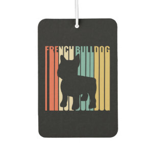 Désodorisant Pour Voiture Retro 1970s Chien Silhouette Français Chien-taurea