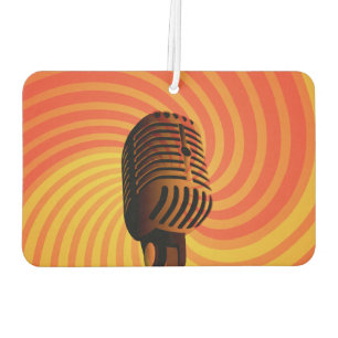 Désodorisant Pour Voiture Rétro Microphone voiture air frais