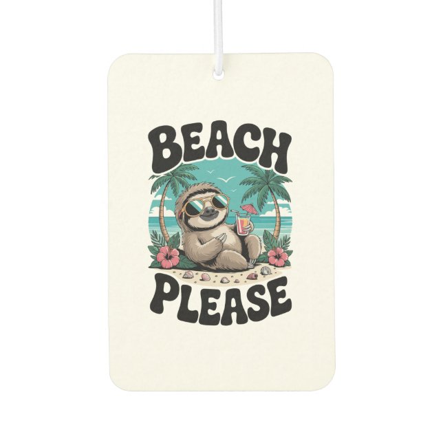 Désodorisant Pour Voiture Roatan Honduras Sloth Summer (Devant)