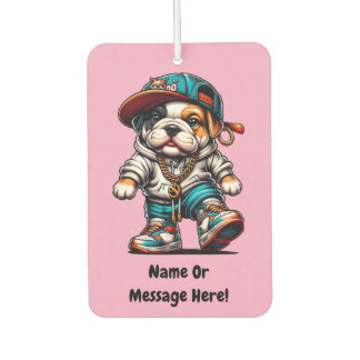 Désodorisant Pour Voiture Robe de rue mignonne Bulldog personnalisable
