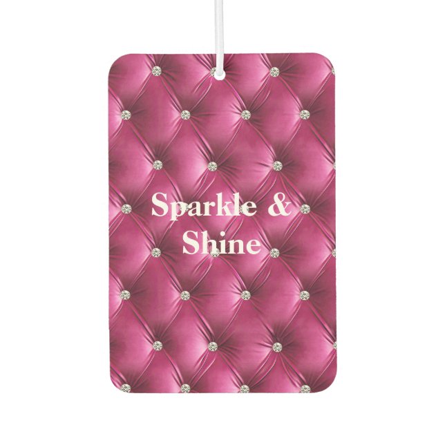 Désodorisant Pour Voiture Rose Chaud Velours Faux (Devant)