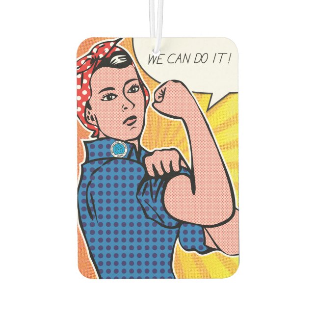 Désodorisant Pour Voiture Rosie le Riveter Nous pouvons le faire Rétro Vinta (Dos)