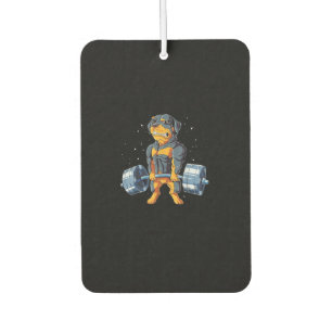 Désodorisant Pour Voiture Rottweiler Poids levant Funny Deadlifts Hommes Fit