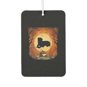 Désodorisant Pour Voiture Rottweilers Pleine lune Animal Silhouette Hallowee