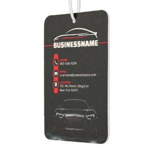 Désodorisant Pour Voiture Rouge & Noir Détailing Automobile Professionnel