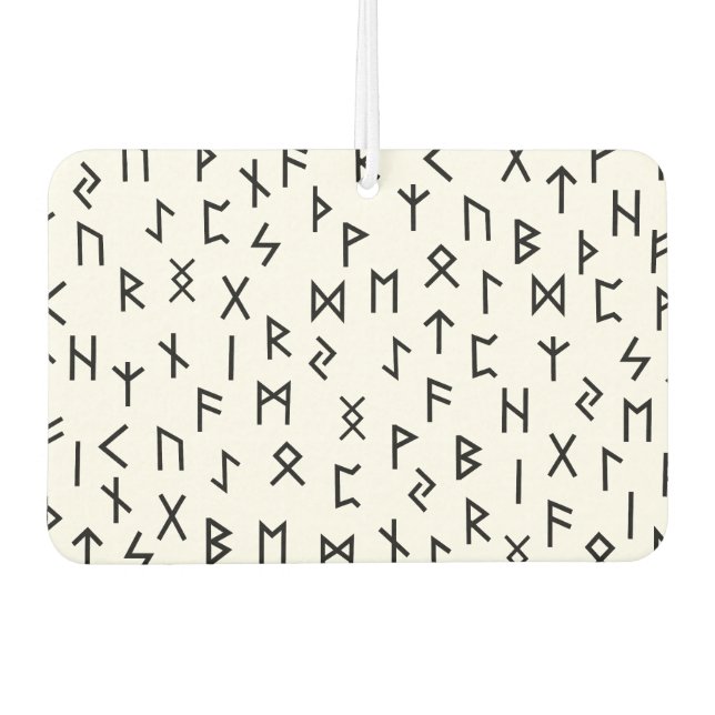 Désodorisant Pour Voiture Runes Futhark anciens (Devant)