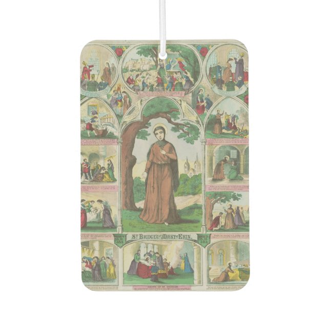 Désodorisant Pour Voiture Saint Brigid d'Irlande (Devant)