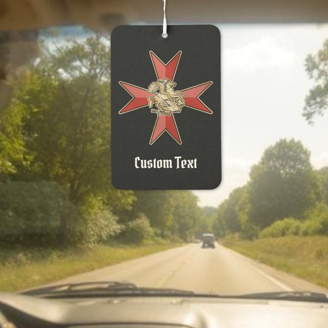 Désodorisant Pour Voiture Saint George sur Croix de Malte (Créateur téléchargé)