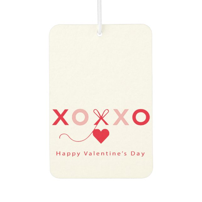 Désodorisant Pour Voiture Saint Valentin fête de l'amour (Devant)