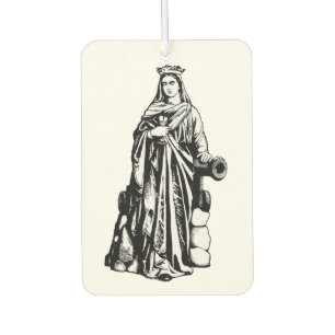 Désodorisant Pour Voiture Sainte-Barbe avec calice et canon