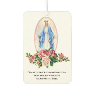 Désodorisant Pour Voiture Sainte Vierge Marie Prière catholique