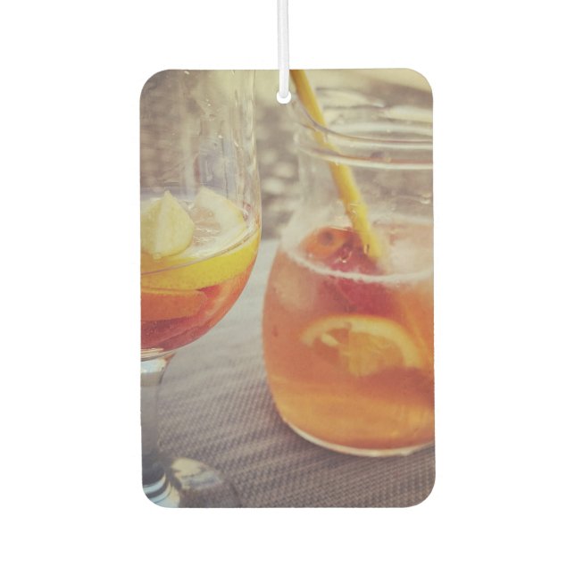Désodorisant Pour Voiture Sangria et soleil (Devant)