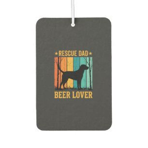 Désodorisant Pour Voiture Sauver Papa Amateur de Bière Chien Vintage