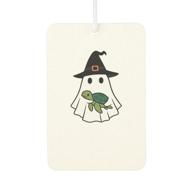 Désodorisant Pour Voiture Sea Turtle Halloween Ghost Witch Hat Animal Lovers (Devant)