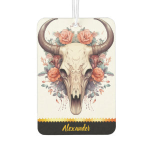 Désodorisant Pour Voiture Séparateur à air floral en forme de crâne