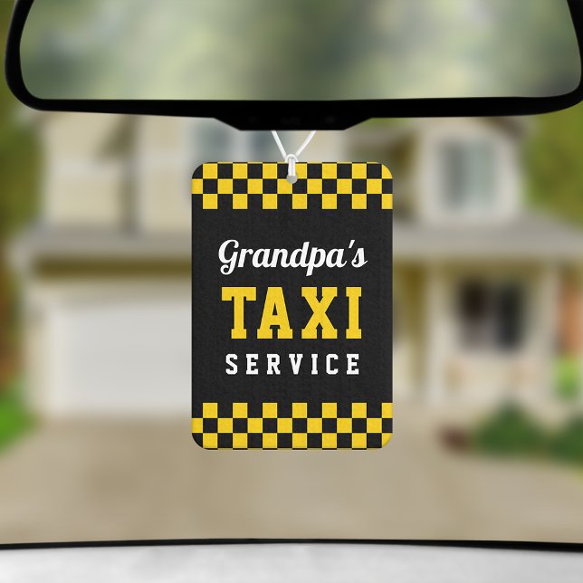 Désodorisant Pour Voiture Service de taxi de grand-père | Cadeau de grand-pè (Créateur téléchargé)
