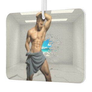 Désodorisant Pour Voiture Serviette d'homme de SlipperyJoe mur de briques bl