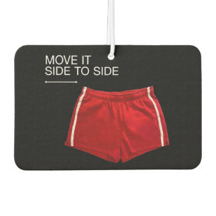 Désodorisant Pour Voiture Shorts Athlétiques Rouges Déplacez-Le De Côté