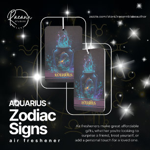Désodorisant Pour Voiture Signes Aquarius Zodiac Air Freshener