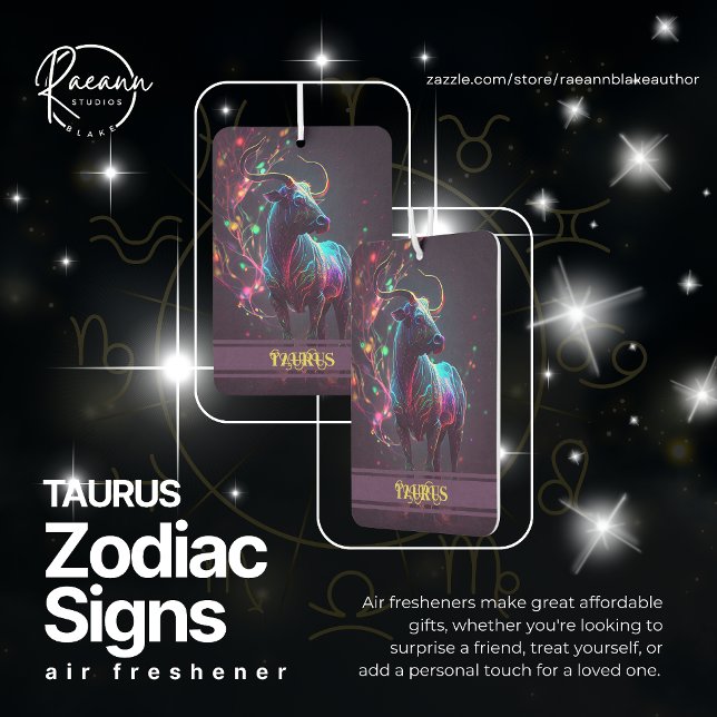Désodorisant Pour Voiture Signes de zodiaque de Taurus Freshener à air céles (Créateur téléchargé)