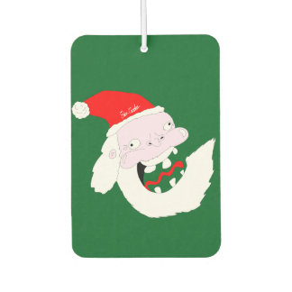 Désodorisant Pour Voiture Silly goofy Santa Claus cartoon face