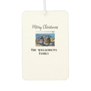 Désodorisant Pour Voiture simple merveille Noël ajouter nom de famille tex
