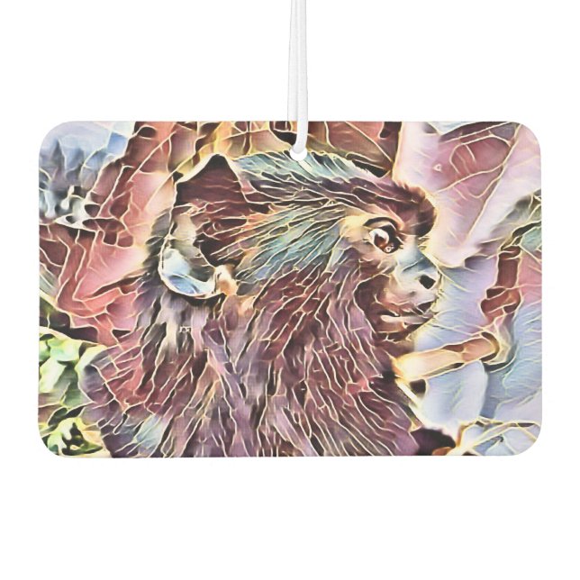 DÉSODORISANT POUR VOITURE SINGE PETIT MIGNON (Devant)