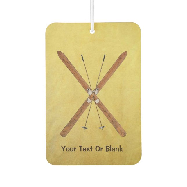 Désodorisant Pour Voiture Skis De Fond Et Polonais (Devant)