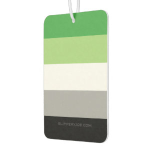 Désodorisant Pour Voiture SlipperyJoe's Aromantic Pride Drapeau gay cadeaux