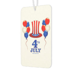 Désodorisant Pour Voiture SlipperyJoe's fête d'indépendance du 4 juillet cla