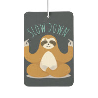 Sloth in Lotus Yoga Pose "Ralentir"