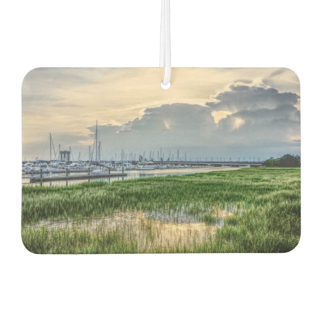 Désodorisant Pour Voiture Soirée À Charleston Harbour (Devant)